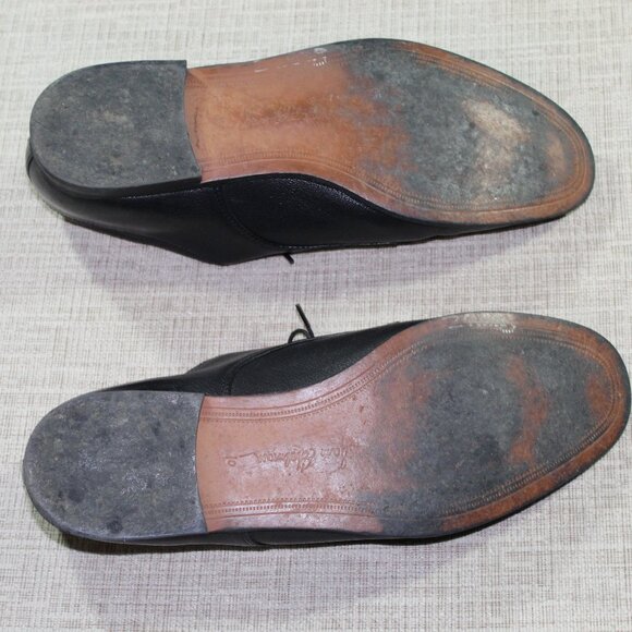 Sam Edelman Black Lace Up Dress Loafers Size: 10 main image 3